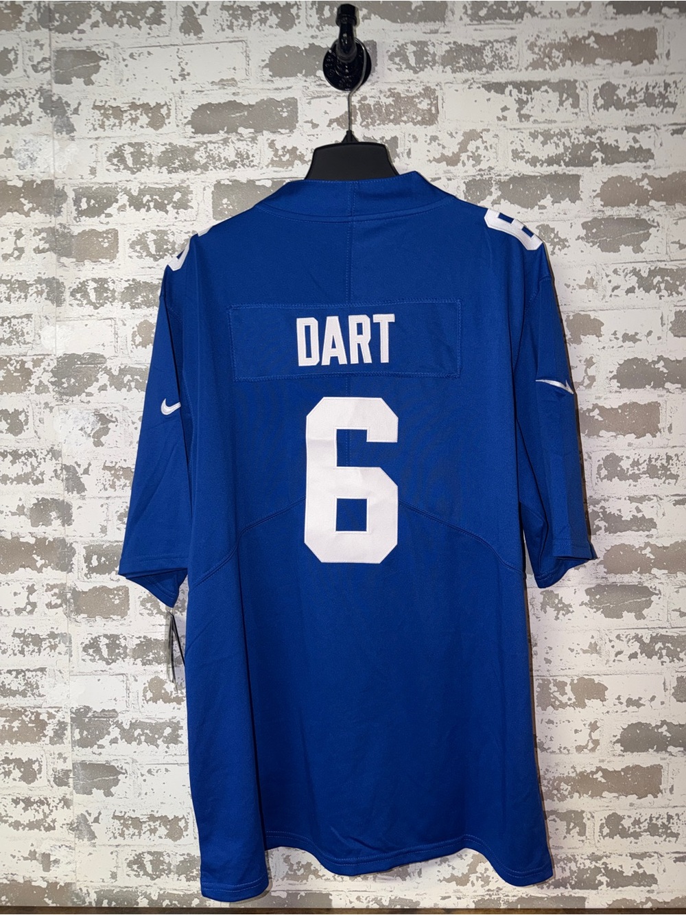 NWT! NFL NY Giants Royal Blue Men's Football Jersey - Jaxson Dart # 6 - Picture 5 of 8
